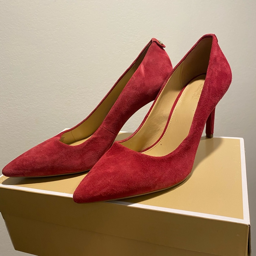 Michael Kors Dorothy Red Suede Pumps